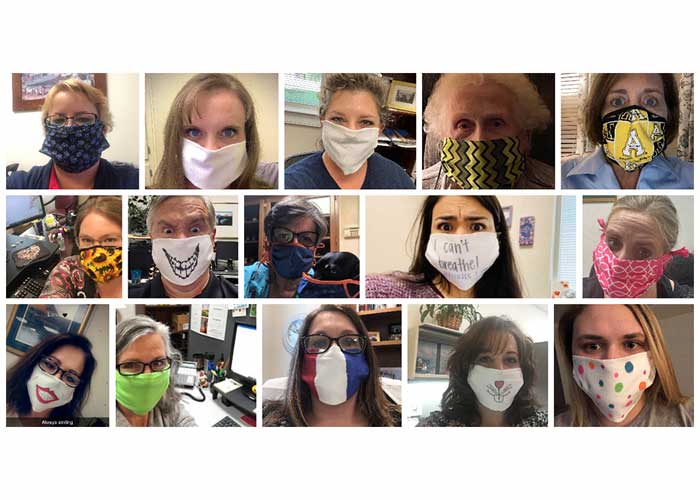 Surrey Bank & Trust: Employees wearing facemasks