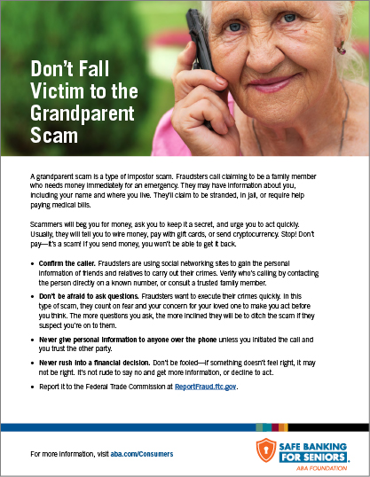 Don't Fall Victim to the Grandparent Scam