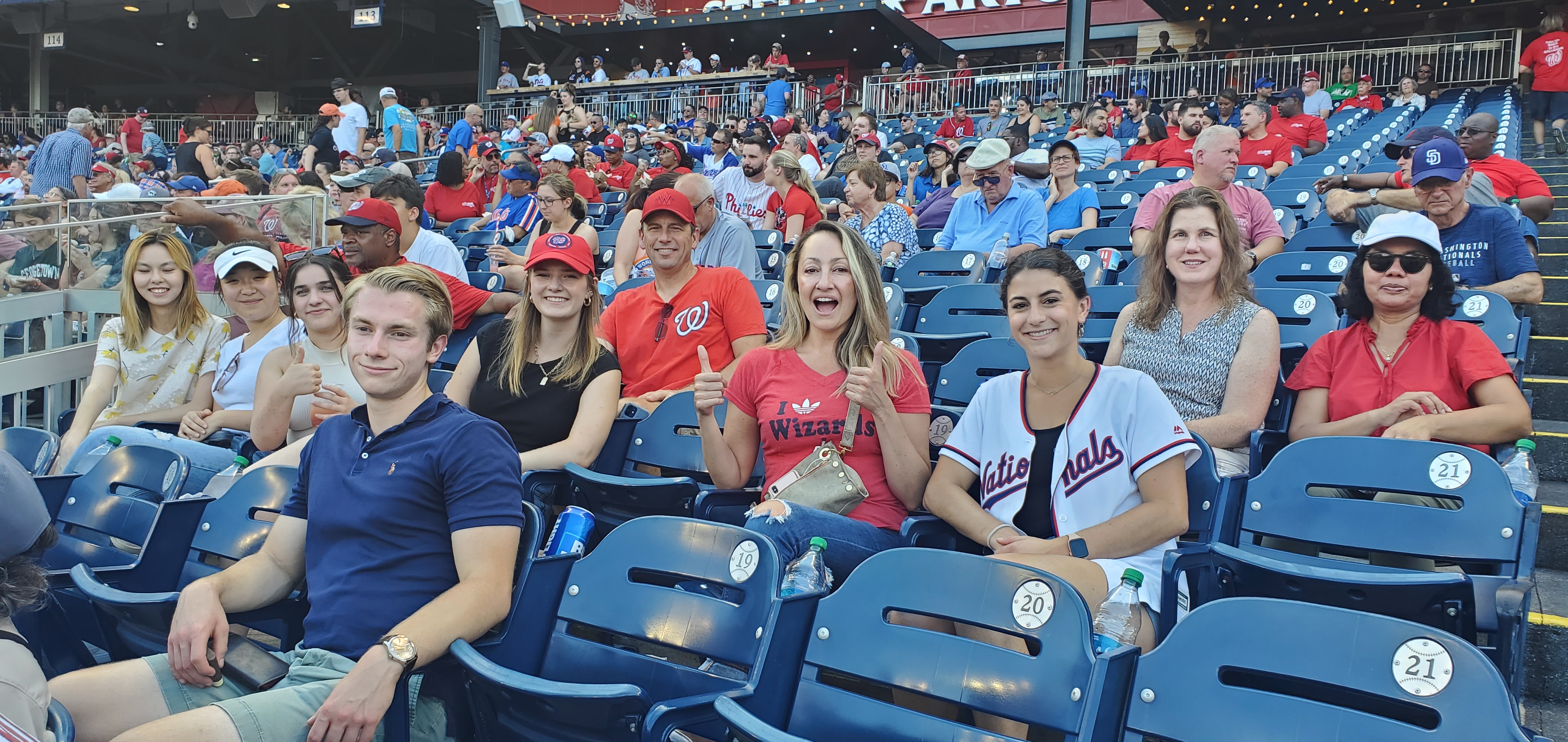 Interns go to Nats game